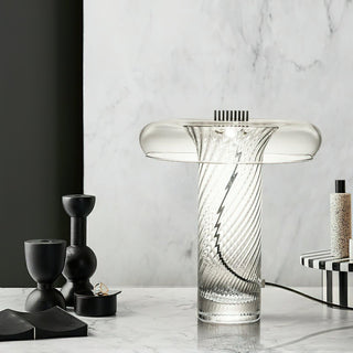 Helix Sculptural Glass Table Light
