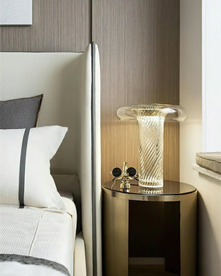 Helix Sculptural Glass Table Light