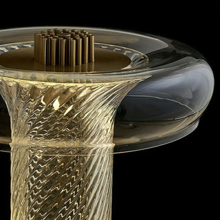 Helix Sculptural Glass Table Light
