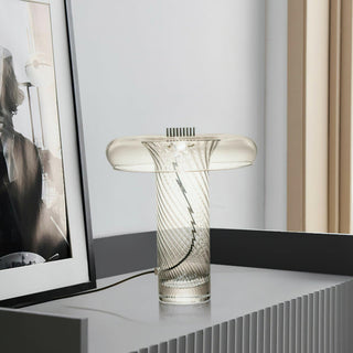 Helix Sculptural Glass Table Light