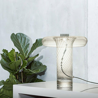Helix Sculptural Glass Table Light