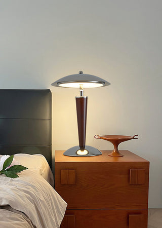 Corbin Mid-Century Metal & Wood Table Lamp