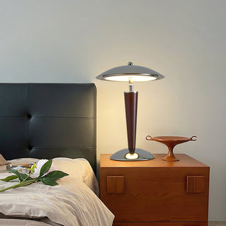 Corbin Mid-Century Metal & Wood Table Lamp