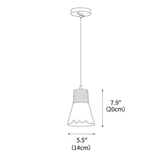 Briar Contemporary Glass Pendant Light
