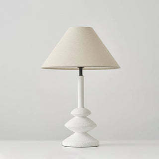 Henrik Modern Sculptural White Table Lamp
