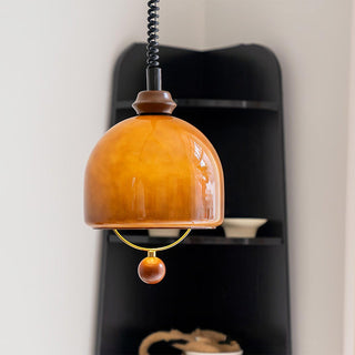 Herda Industrial Glass Pendant Light