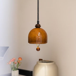 Herda Industrial Glass Pendant Light
