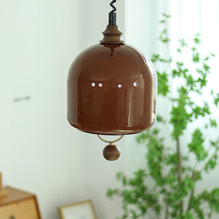 Herda Industrial Glass Pendant Light