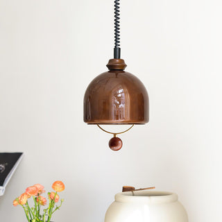 Herda Industrial Glass Pendant Light