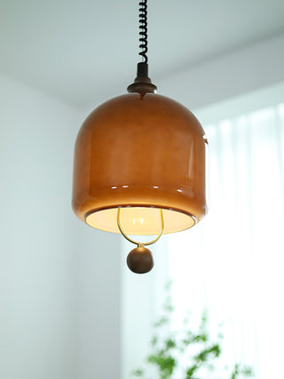 Herda Industrial Glass Pendant Light