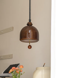 Herda Industrial Glass Pendant Light