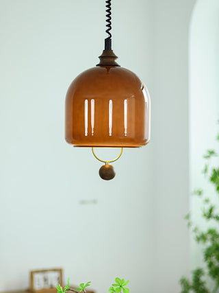 Herda Industrial Glass Pendant Light