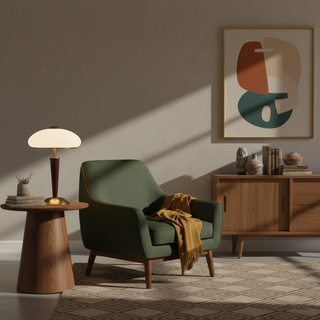 Herman Vintage Wood Table Light
