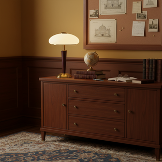 Herman Vintage Wood Table Light