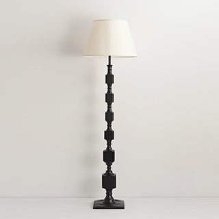 Hexas Sculpted Wood Floor Lamp