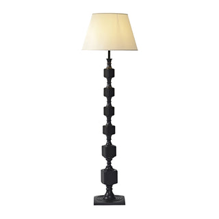 Hexas Sculpted Wood Floor Lamp