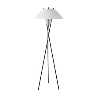 Eclipse Tripod Floor Lamp in White & Black