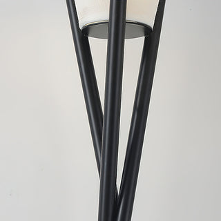 Eclipse Tripod Floor Lamp in White & Black