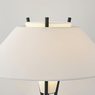 Eclipse Tripod Floor Lamp in White & Black