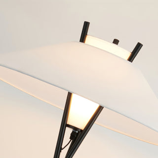 Eclipse Tripod Floor Lamp in White & Black