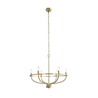 Greyson Minimalist Brass Chandelier