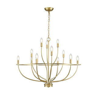 Greyson Minimalist Brass Chandelier