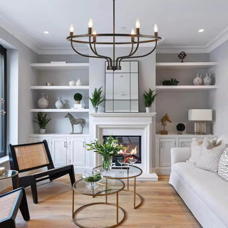 Greyson Minimalist Brass Chandelier
