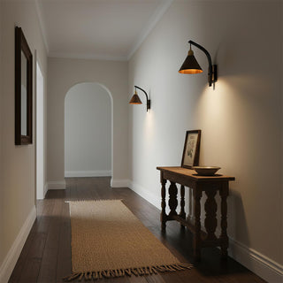 Brolin Industrial Brass Wall Lamp