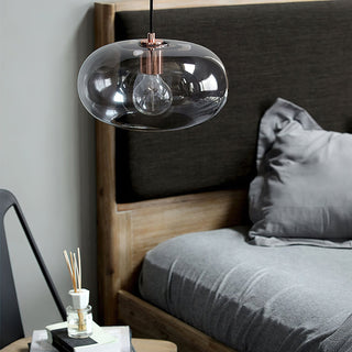 Elowen Minimalist Glass Metal Pendant