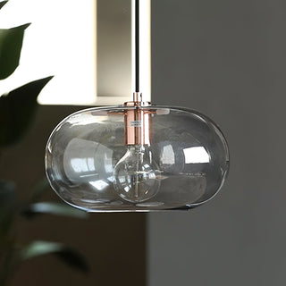 Elowen Minimalist Glass Metal Pendant