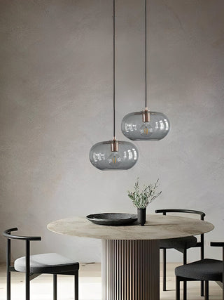Elowen Minimalist Glass Metal Pendant