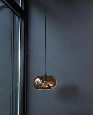 Elowen Minimalist Glass Metal Pendant