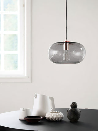 Elowen Minimalist Glass Metal Pendant