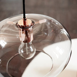 Elowen Minimalist Glass Metal Pendant