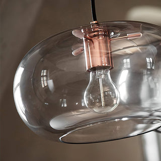 Elowen Minimalist Glass Metal Pendant
