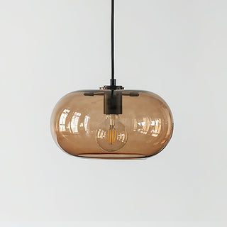 Elowen Minimalist Glass Metal Pendant