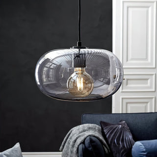 Elowen Minimalist Glass Metal Pendant