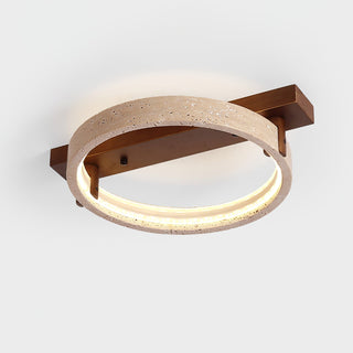 Ivlaeyra Ringed Travertine Wall Light - Blowlighting