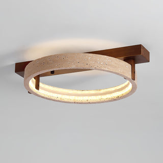 Ivlaeyra Ringed Travertine Wall Light - Blowlighting