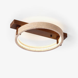 Ivlaeyra Ringed Travertine Wall Light - Blowlighting