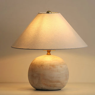 Houa Modern Distressed Round Table Lamp