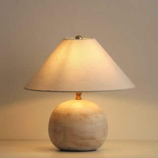 Houa Modern Distressed Round Table Lamp