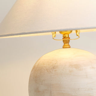 Houa Modern Distressed Round Table Lamp