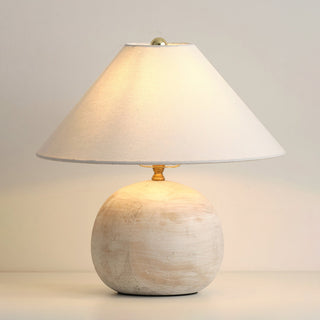 Houa Modern Distressed Round Table Lamp