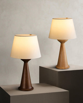 Solis Conical Wood Table Lamp