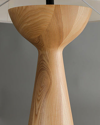 Solis Conical Wood Table Lamp