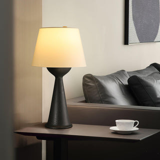 Solis Conical Wood Table Lamp