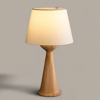 Solis Conical Wood Table Lamp