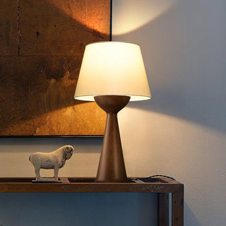 Solis Conical Wood Table Lamp