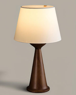 Solis Conical Wood Table Lamp